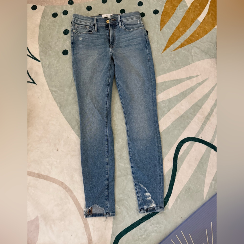 Frame Denim Women's Straight Leg Jeans - Blue